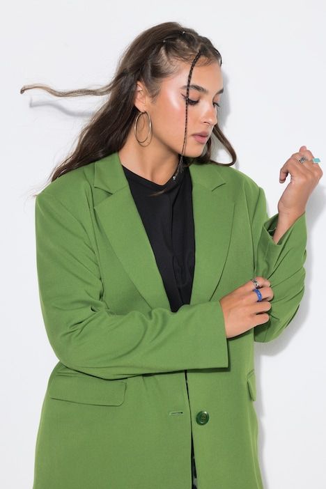 Blazer oversized avec col à revers