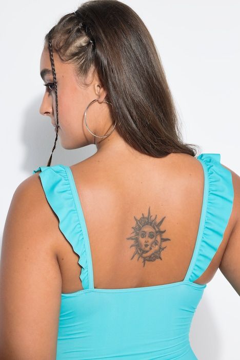 Maillot de bain à bonnets souples et volants