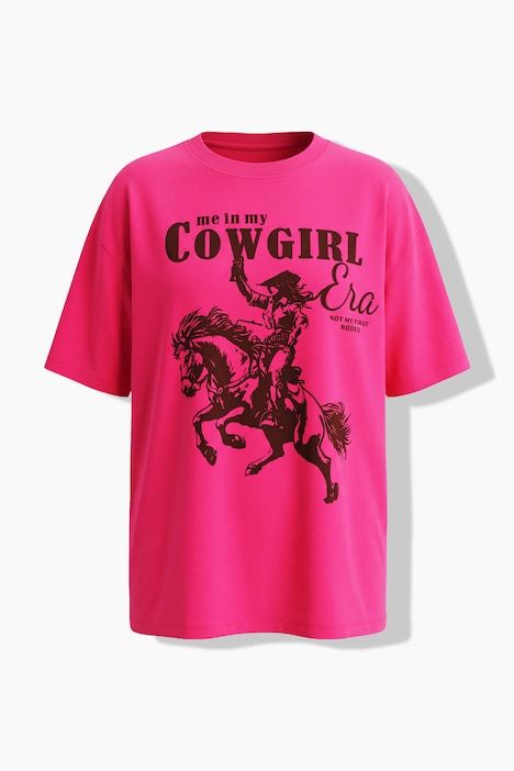 T-shirt oversize, imprimé sur le devant