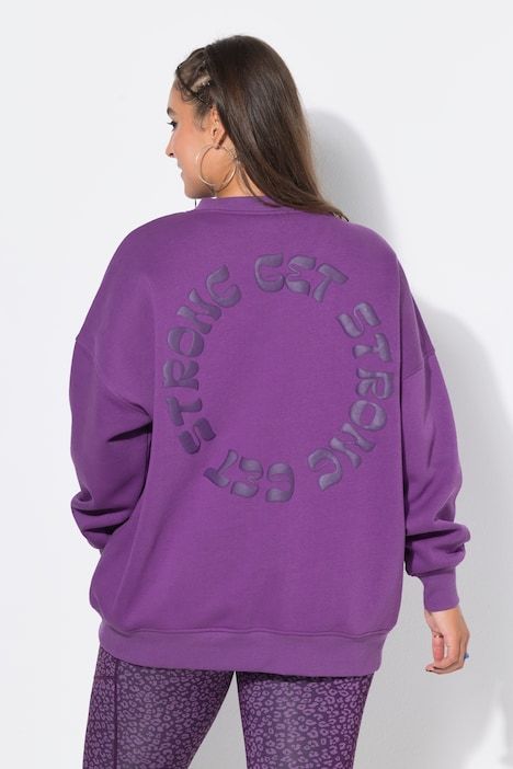 Sweat-shirt oversize, imprimé au dos
