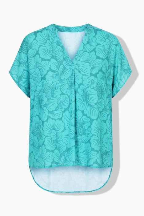 Blouse oversize, imprimé floral