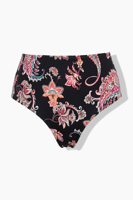 Bas de bikini sculptant à taille haute et imprimé cachemire