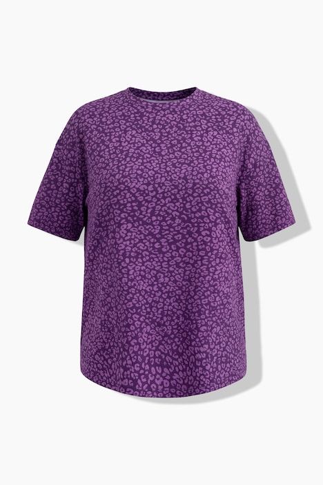 T-shirt de sport oversize, imprimé au dos, motif léopard