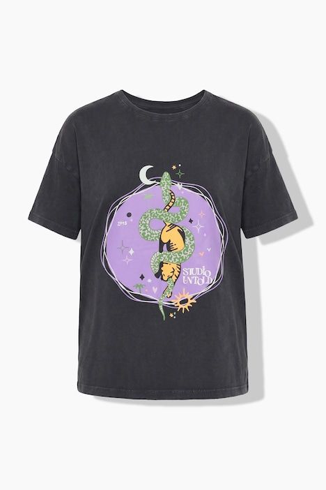 T-shirt oversized, style vintage et imprimé