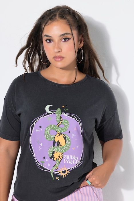 T-shirt oversized, style vintage et imprimé
