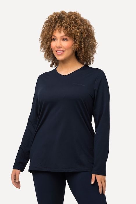 T-shirt technique de ski, avec snood. Sèche rapidement. Manches longues.