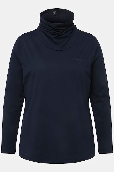 T-shirt technique de ski, avec snood. Sèche rapidement. Manches longues.