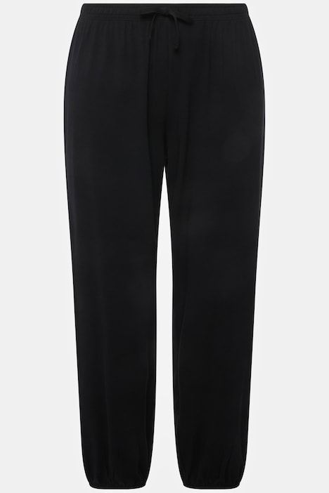 Pantalon de pyjama en modal mélangé, coupe droite et taille élastique
