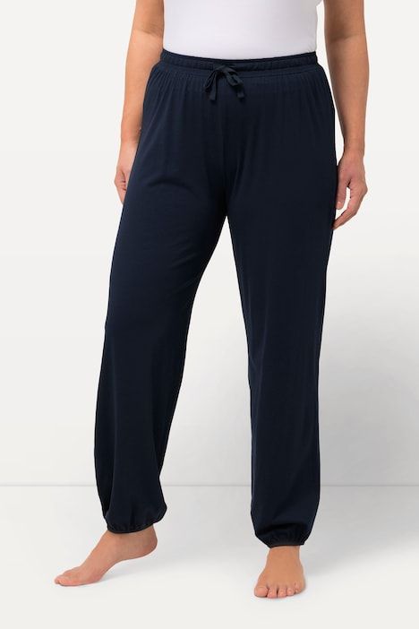 Pantalon de pyjama en modal mélangé, coupe droite et taille élastique