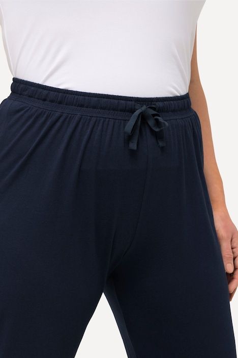 Pantalon de pyjama en modal mélangé, coupe droite et taille élastique