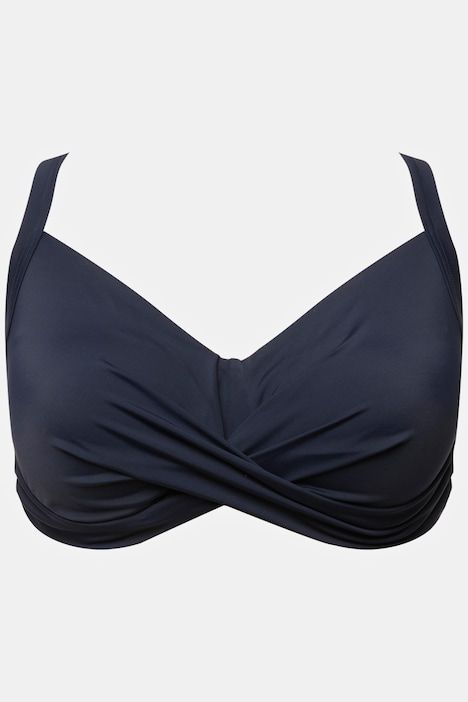 Haut de bikini, drapé, bonnets souples, bretelles réglables