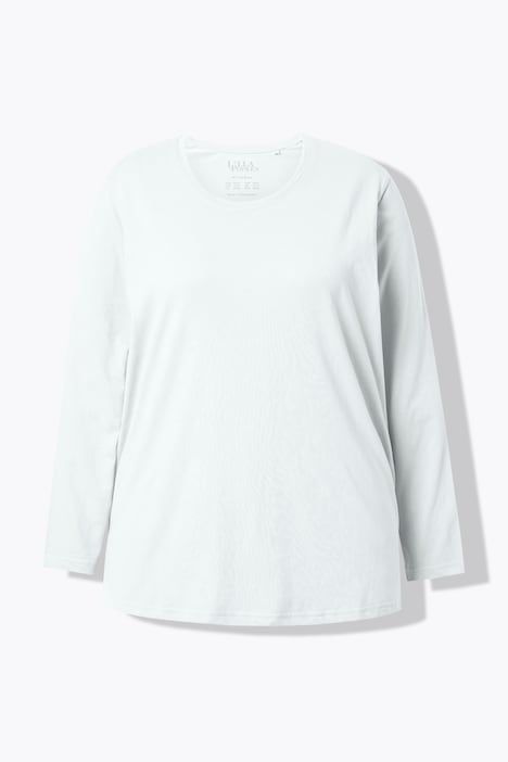 T-shirt décontracté à col rond et manches longues