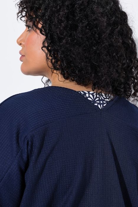 Veste, style kimono, sans fermeture, manches courtes