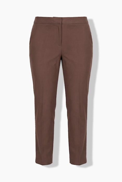 Pantalon, plis repassés, jambe étroite, ceinture élastique