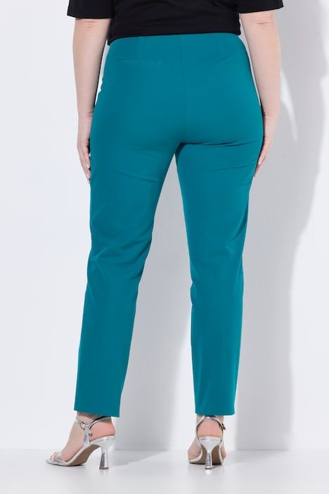 Pantalon, plis repassés, jambe étroite, ceinture élastique