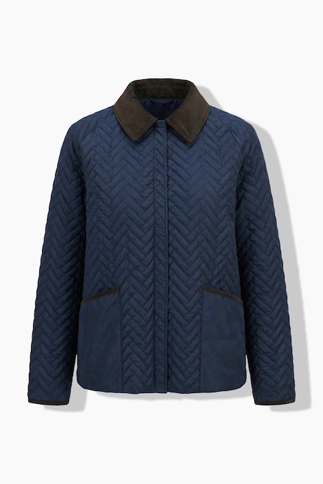 Veste matelassée HYPRAR, modèle déperlant, col en velours côtelé