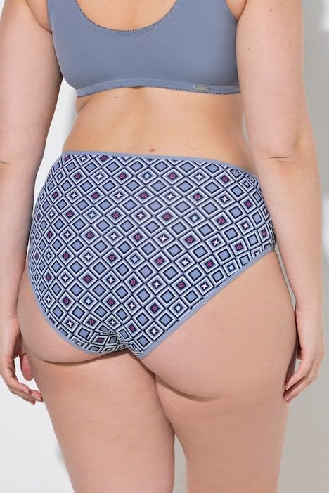 Lot de 5 culottes midi, motif minimaliste / couleurs unies