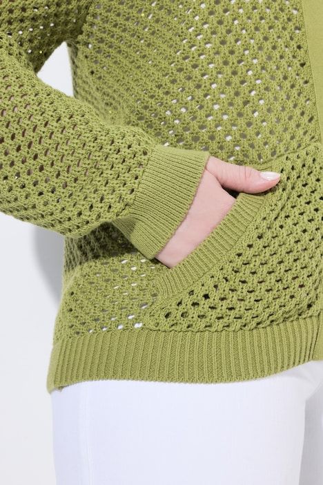 Gilet en maille, paillettes, col college, manches longues