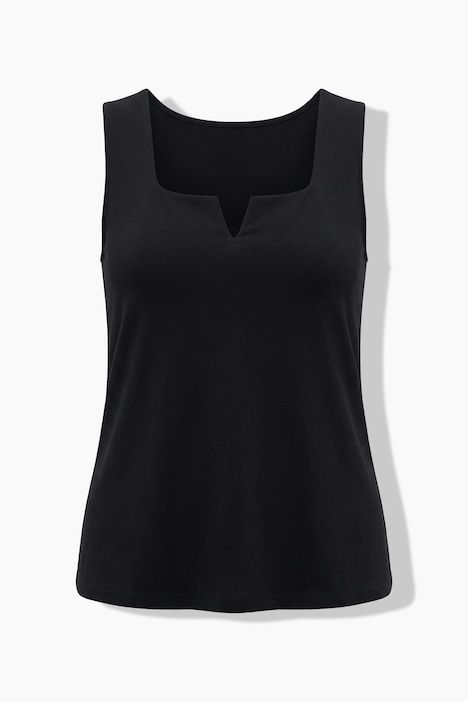 Top, encolure carrée, sans manches