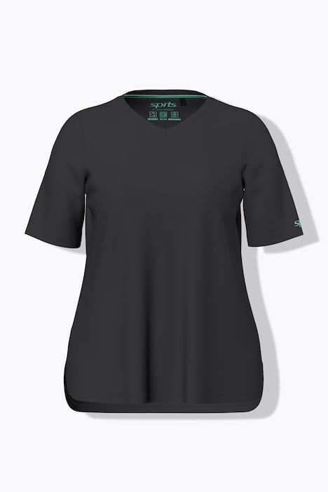 T-shirt technique, col en V, manches courtes, recyclé