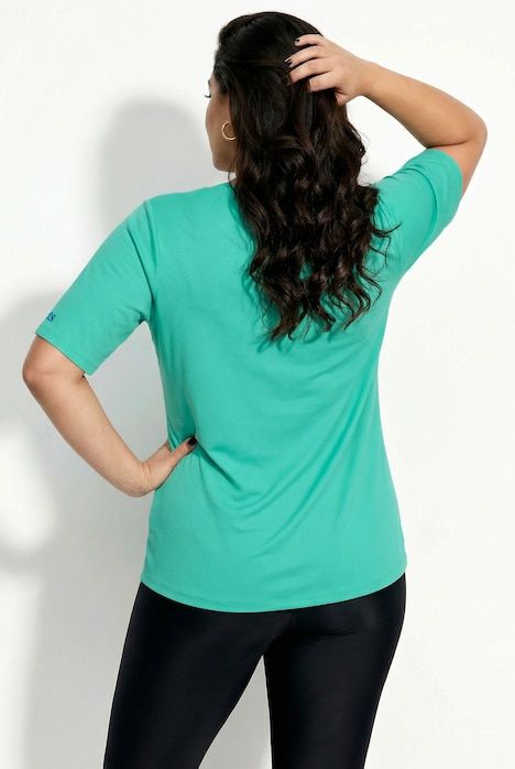 T-shirt technique, col en V, manches courtes, recyclé