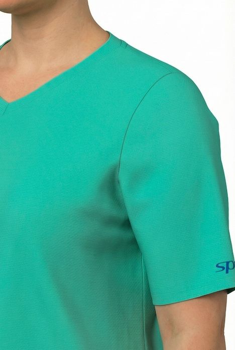 T-shirt technique, col en V, manches courtes, recyclé