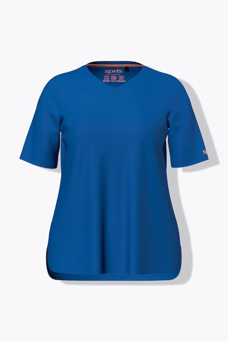 T-shirt technique, col en V, manches courtes, recyclé