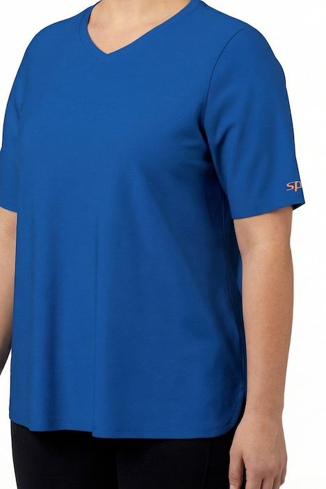 T-shirt technique, col en V, manches courtes, recyclé