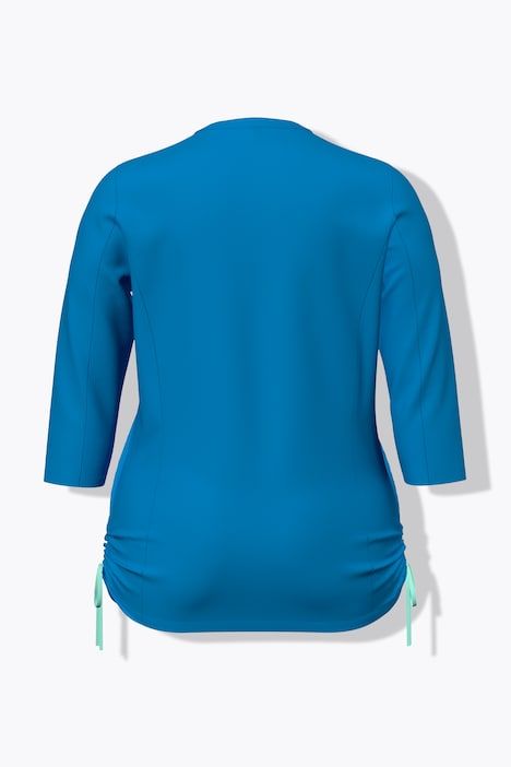 T-shirt technique, col rond, manches 3/4, recyclé