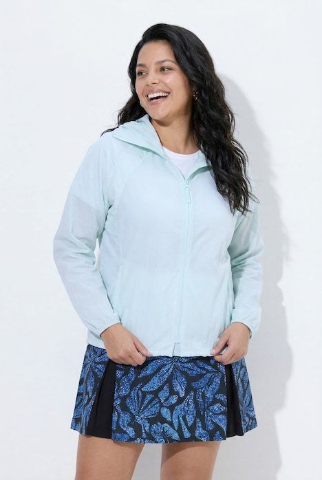 Veste d’extérieur, indice SPF 30+, déperlante, capuche