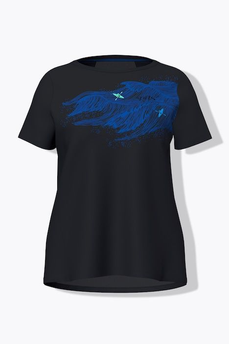 T-shirt technique, ondulations et manches courtes