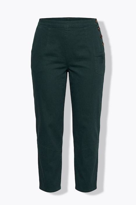 Pantalon Barrel en coton bio, jambe large et taille confortable