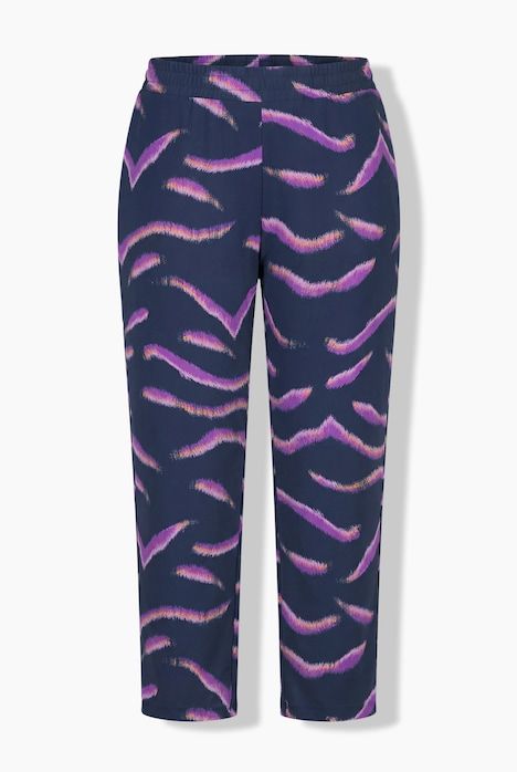 Pantalon Sienna en jersey, motif animal, jambe étroite et taille élastique