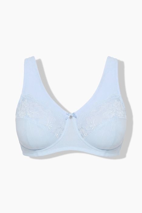 Soutien-gorge de maintien, tissu Jacquard et dentelle, sans armatures - bonnet B-F