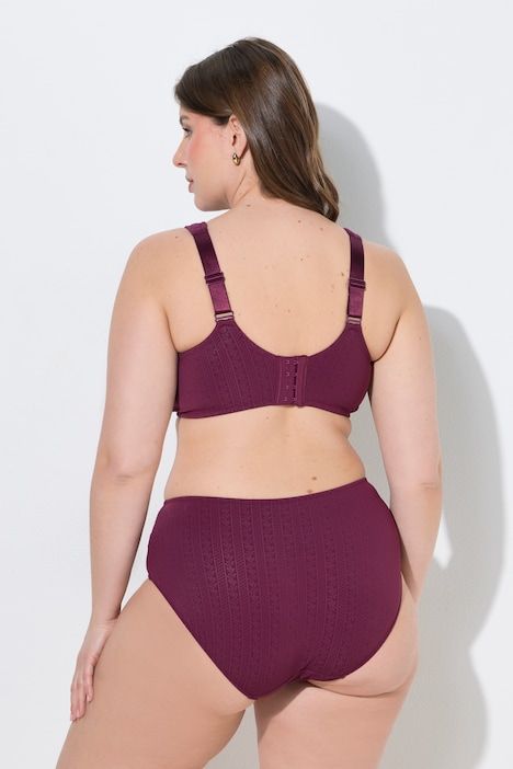 Soutien-gorge de maintien, tissu Jacquard et dentelle, sans armatures - bonnet B-F