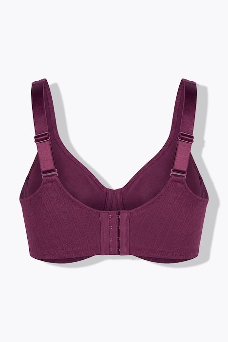 Soutien-gorge de maintien, tissu Jacquard et dentelle, sans armatures - bonnet B-F