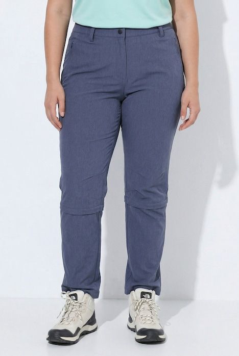 Pantalon technique, bas de jambe amovible, taille confortable et poches zippées