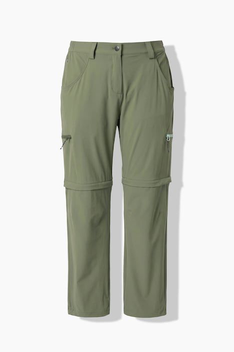 Pantalon technique, pochez zippée, bas de jambe amovible et protection anti-moustiques