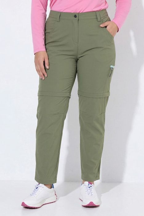 Pantalon technique, pochez zippée, bas de jambe amovible et protection anti-moustiques