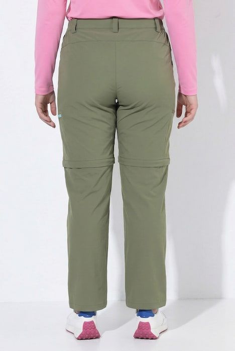 Pantalon technique, pochez zippée, bas de jambe amovible et protection anti-moustiques