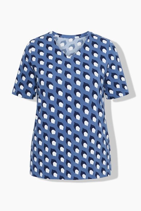 T-shirt avec imprimé, décolleté en V et manches courtes, coupe Classic Fit.