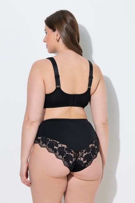 Soutien-gorge souple, sans armatures, paillettes et dentelle - bonnet C-F