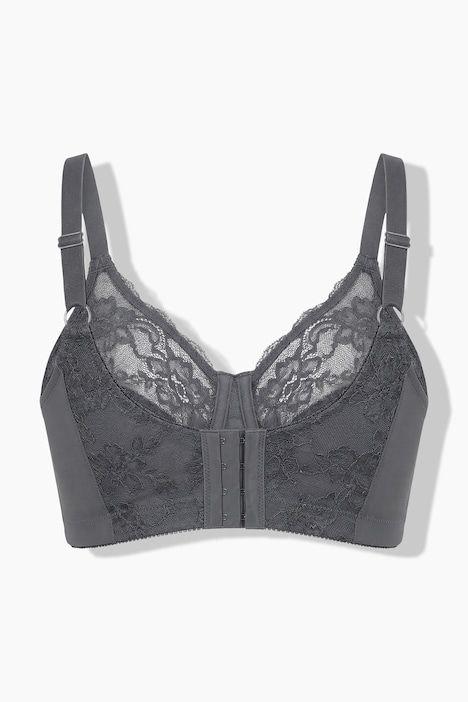 Soutien-gorge de maintien, sans armatures, dentelle brodée - bonnet B-H