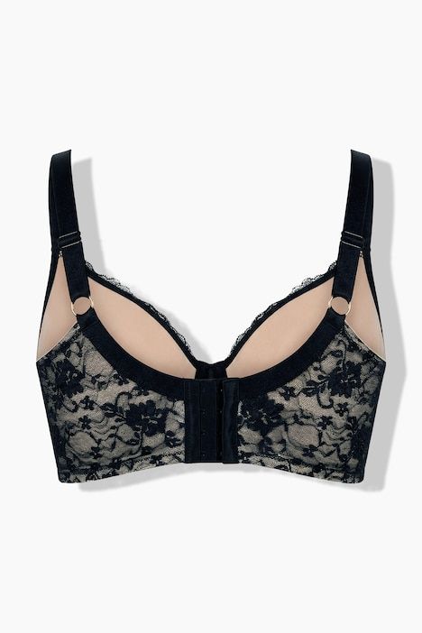 Soutien-gorge à armatures, dentelle à fleurs - bonnet B-F