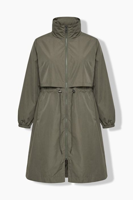 Imperméable HYPRAR, col montant et cordon sous tunnel à la taille, coupe évasée
