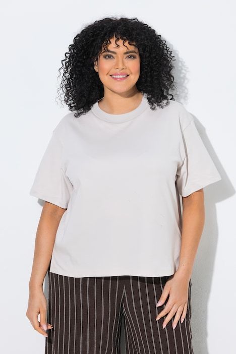 T-shirt oversize, coupe Boxy Fit, décolleté rond et manches courtes