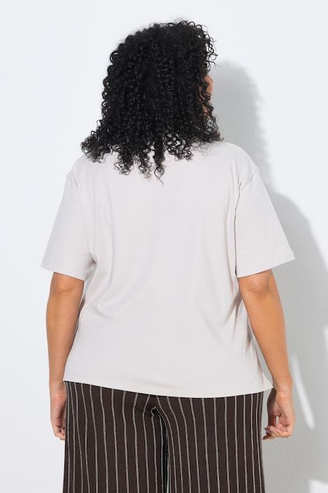 T-shirt oversize, coupe Boxy Fit, décolleté rond et manches courtes