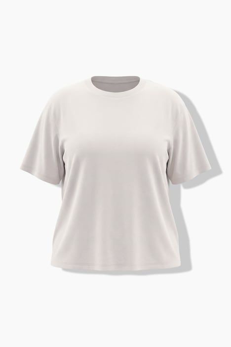 T-shirt oversize, coupe Boxy Fit, décolleté rond et manches courtes
