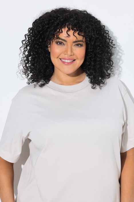 T-shirt oversize, coupe Boxy Fit, décolleté rond et manches courtes