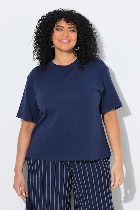 T-shirt oversize, coupe Boxy Fit, décolleté rond et manches courtes